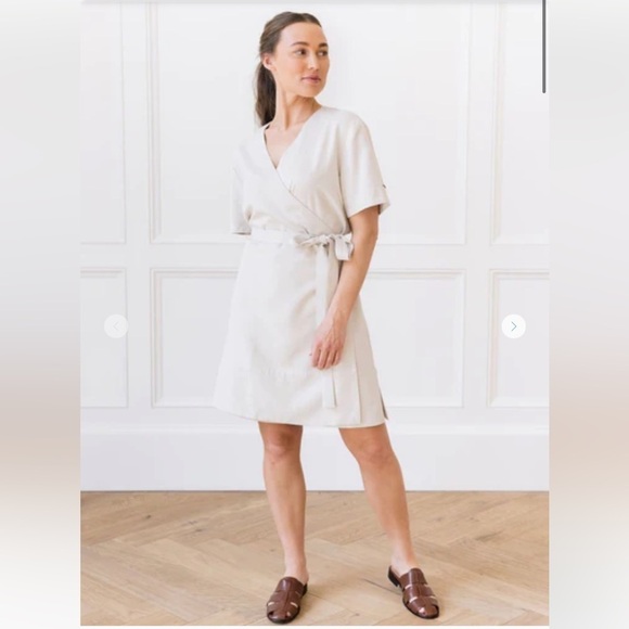 COZY EARTH Coastal Comfort Wrap Tie Tencel Boardwalk Breeze Beige girl Safari - Picture 1 of 15